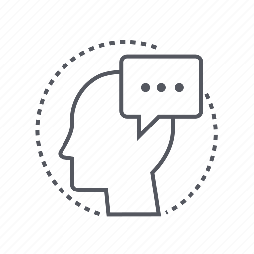 Head, mind, speech, thought icon - Download on Iconfinder