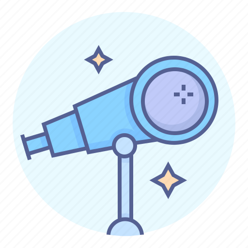 Astronomy, space, stars, telescope icon - Download on Iconfinder