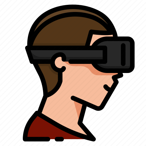 Man, gamer, avatar, oculus, metaverse, vr, headset icon - Download on Iconfinder