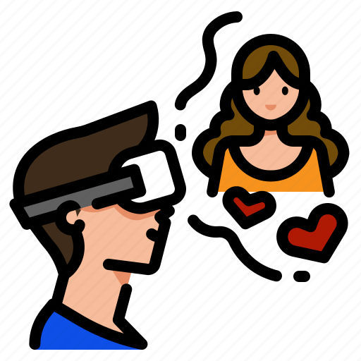 Metaverse, virtual, dating, love, oculus, avatars, digital icon - Download on Iconfinder