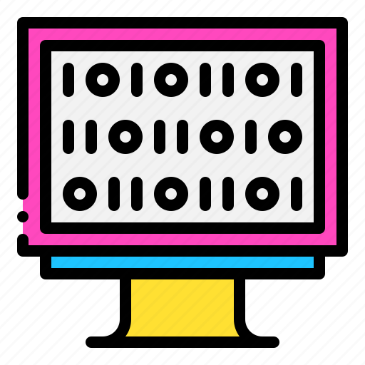 Binary, code, data, computer, digital, programming, metaverse icon - Download on Iconfinder