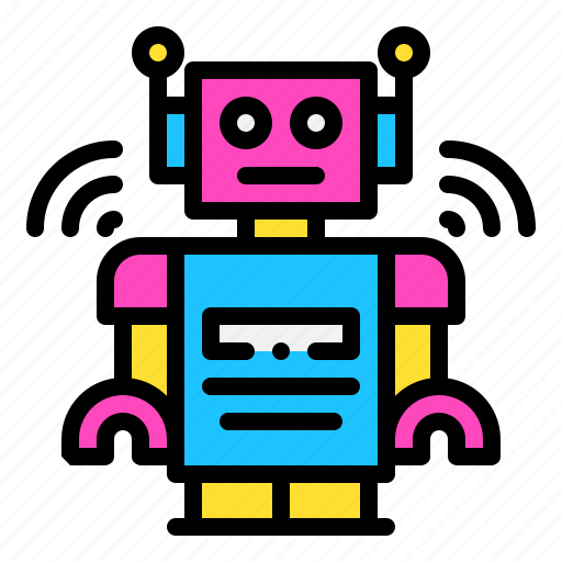 Robot, wifi, metal, toy, technology, robotic, metaverse icon - Download on Iconfinder