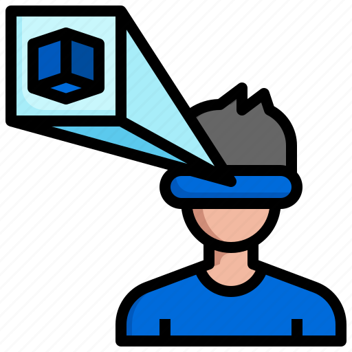 Vr1, virtual, reality, augmented, metaverse, vr, glasses icon - Download on Iconfinder
