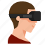 man, gamer, avatar, oculus, metaverse, vr, headset, user 