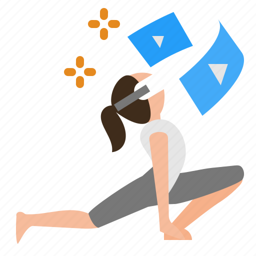 Metaverse, exercise, yoga, virtual, space, oculus, digital icon - Download on Iconfinder