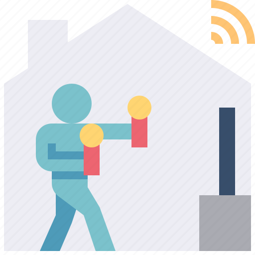 Stay, home, exercise, workout, hobby, play, game icon - Download on Iconfinder