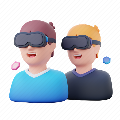 Metaverse, avatar, virtual, person, people 3D illustration - Download on Iconfinder