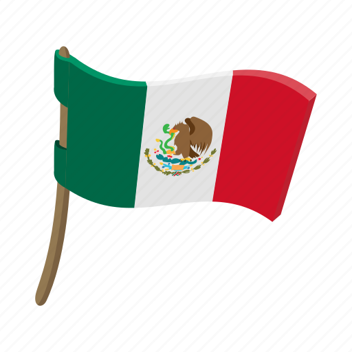Cartoon Country Flag Mexico National Patriotic