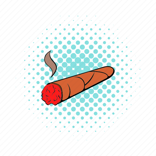 Cigar, comics, cuban, luxury, relaxation, smoke, tobacco icon - Download on Iconfinder