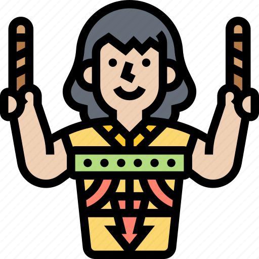 Huehuetl, drum, percussion, instrument, mexican icon - Download on Iconfinder