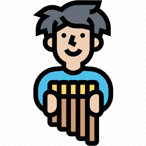 Zampona, panpipe, musical, instrument, traditional icon - Download on Iconfinder