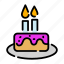 birthday, bread, cake, candle, food, kitchen, restaurant 