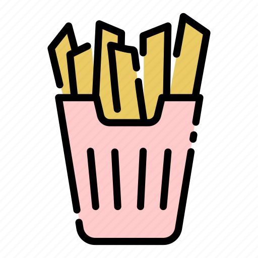 Culinary, fastfood, food, fried, potato, restaurant, stick icon - Download on Iconfinder