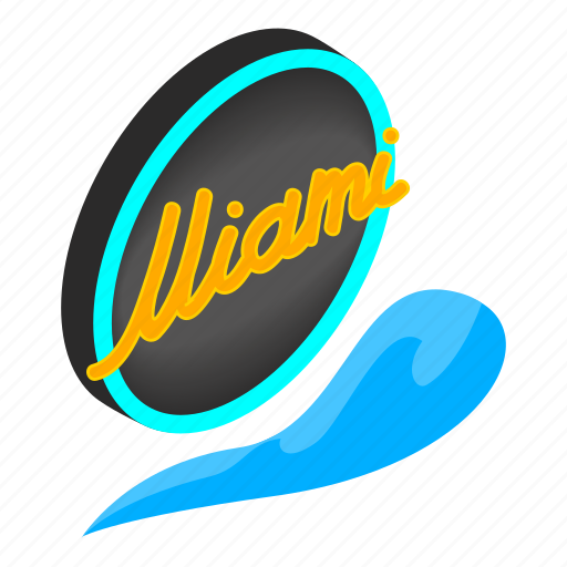 Glowingmiami, isometric, object, sign icon - Download on Iconfinder