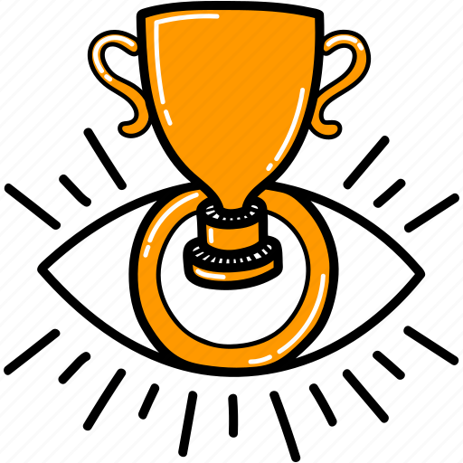 Trophy, winning cup, winner, achievement, champion, success, vision illustration - Download on Iconfinder
