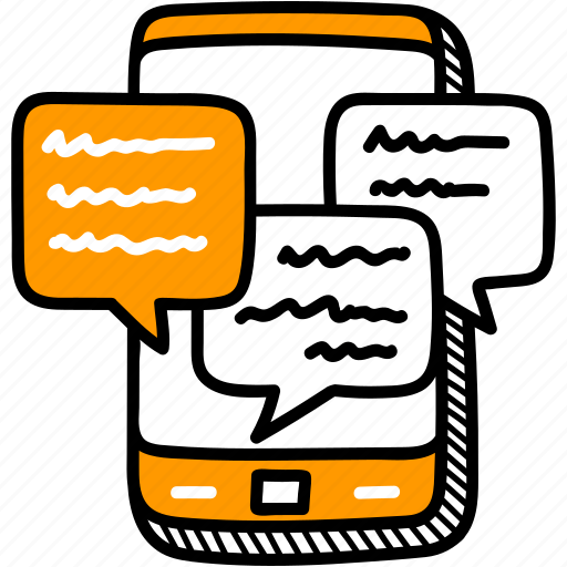Mobile, chat, communication, conversation, smartphone, interaction illustration - Download on Iconfinder
