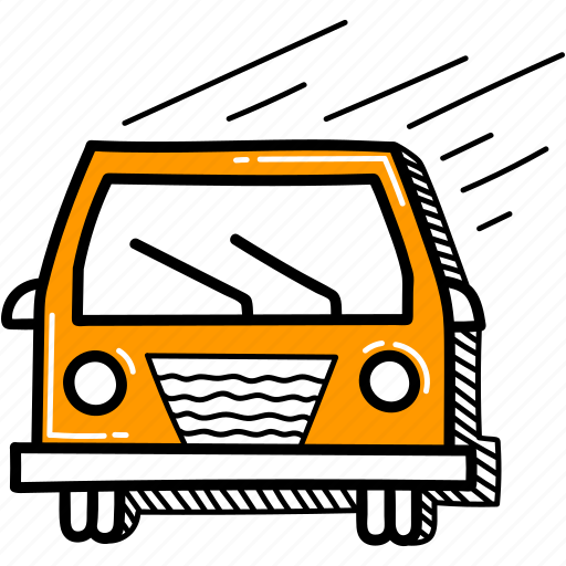 Van, vehicle, transport, rainy, truck, automobile, transportation illustration - Download on Iconfinder