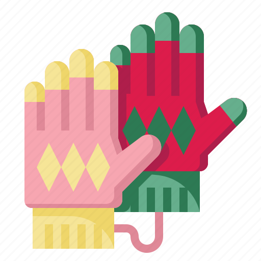 Glove, mittens, hand, accessory, winter, finger, christmas icon - Download on Iconfinder