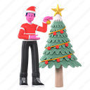decorate the christmas tree, decorating the christmas tree, christmas tree, decoration, lamp, christmas, xmas, merry christmas, celebration