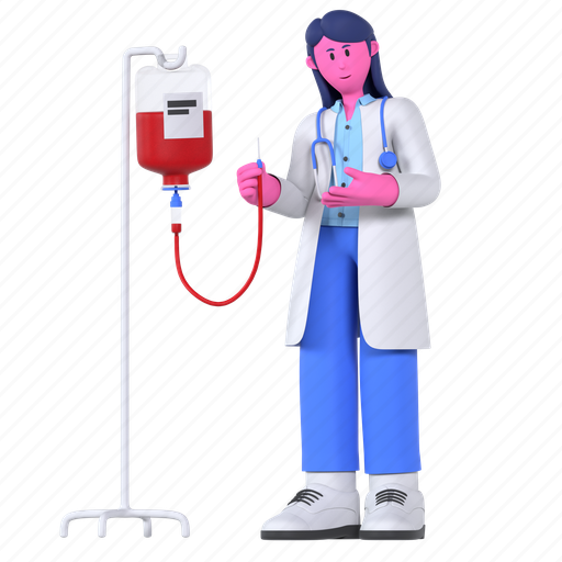 Blood bag, transfusion, infusion, donor, drip, medical, hospital 3D illustration - Download on Iconfinder