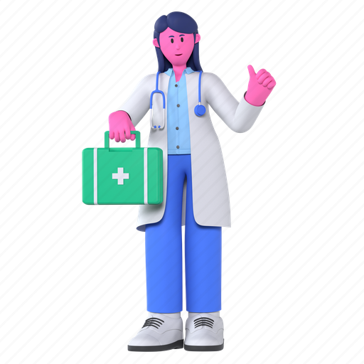 First aid kit, emergency, box, rescue, first aid, medical, hospital 3D illustration - Download on Iconfinder