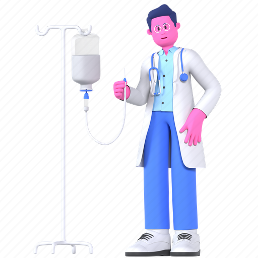 Infusion, transfusion, drip, bag, medical, hospital, doctor 3D illustration - Download on Iconfinder
