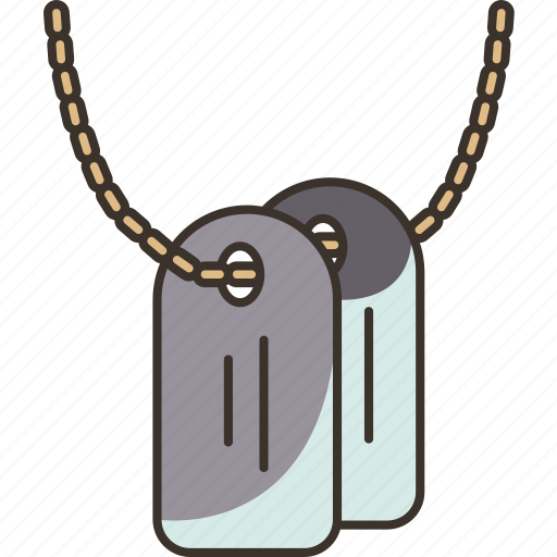 Dog, tag, military, soldier, necklace icon - Download on Iconfinder