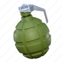 hand, bomb, grenade, military, equipment, illustration, army, war, explosive
