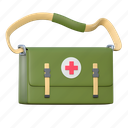 medical, bag, military, equipment, illustration, army, war, soldier, hospital, health, medical kit