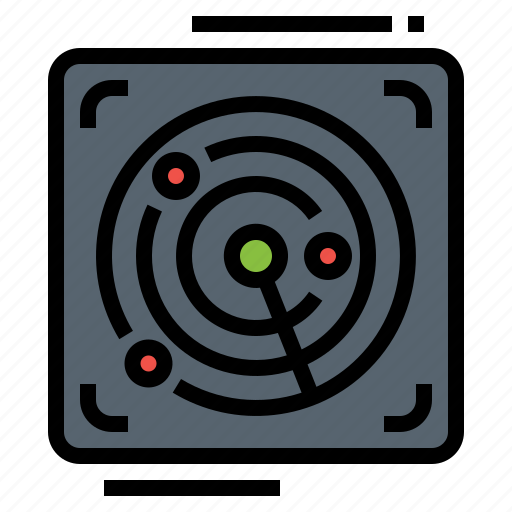 Locator, military, radar, scan, technology icon - Download on Iconfinder