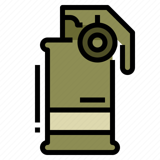 Bomb, grenade, military, smoke, weapon icon - Download on Iconfinder