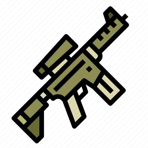 Army, gun, machine, military, weapon icon - Download on Iconfinder
