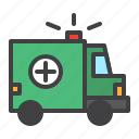 ambulance, car, military, emergency