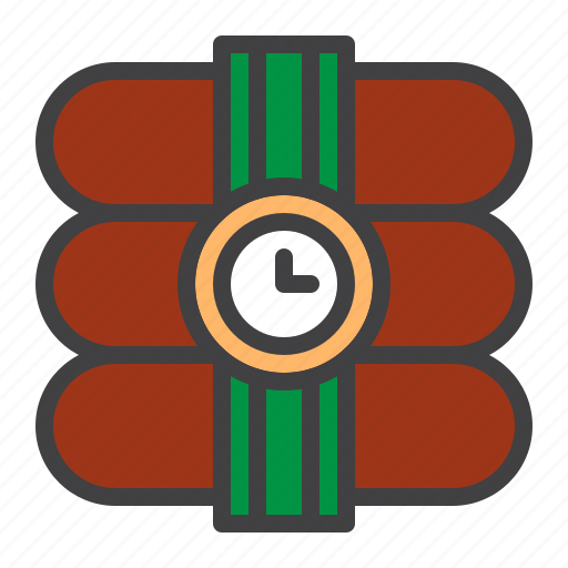 Dynamite, stopwatch, explosive, bomb icon - Download on Iconfinder