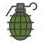 grenade, frag, military, ammo 