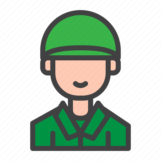 Soldier, military, helmet, man icon - Download on Iconfinder