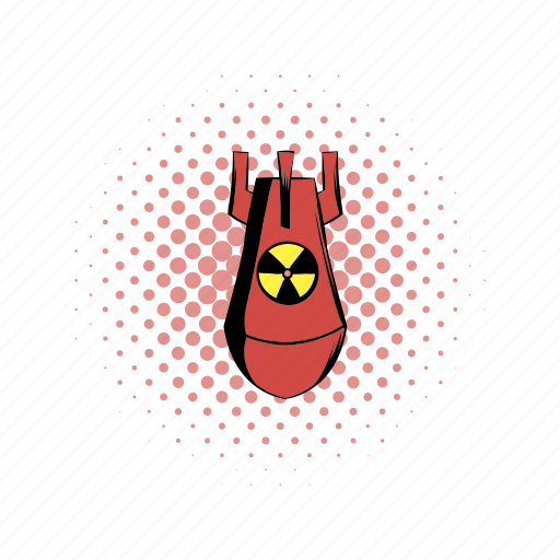 Atomic, bomb, comics, danger, nuclear, war, weapon icon - Download on Iconfinder