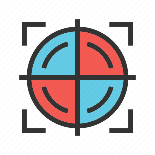 Circle, cross, design, dot, gun, sight, target icon - Download on Iconfinder