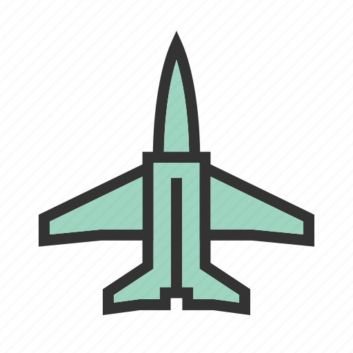 Aircraft, airplane, fighter, flight, fly, jet, military icon - Download on Iconfinder
