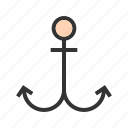 anchor, marine, nautical, rope, sea, ship, steel
