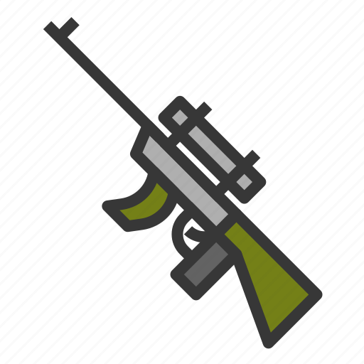 Army, assault gun, equipment, gun, sniper, weapon icon - Download on Iconfinder