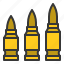 ammo, army, bullet, equipment, weapon, ammunition 