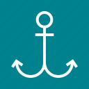 anchor, nautical, rope, sea, ship, sign, steel
