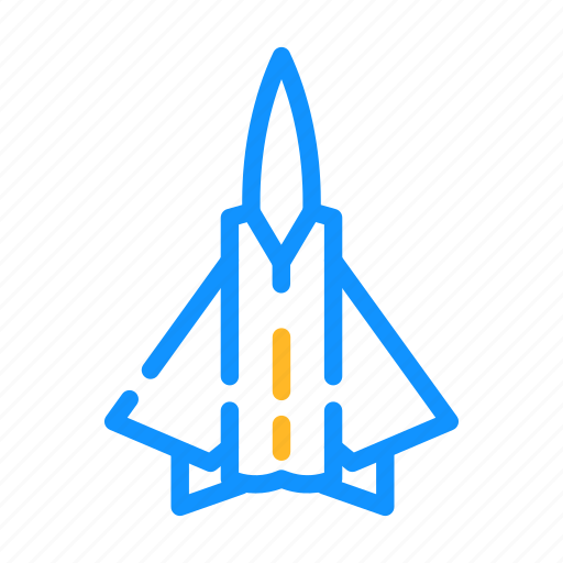 Fighter, airplane, military, weapon, transport, nuclear icon - Download on Iconfinder
