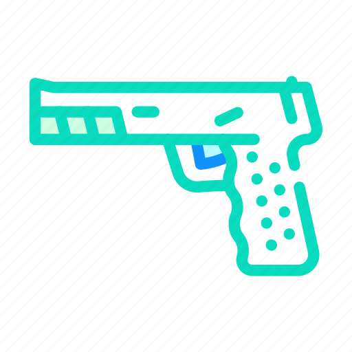 Pistol, gun, military, weapon, transport, nuclear icon - Download on Iconfinder