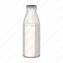 bottle, cheese, container, cooking, dairy product, dish, milk