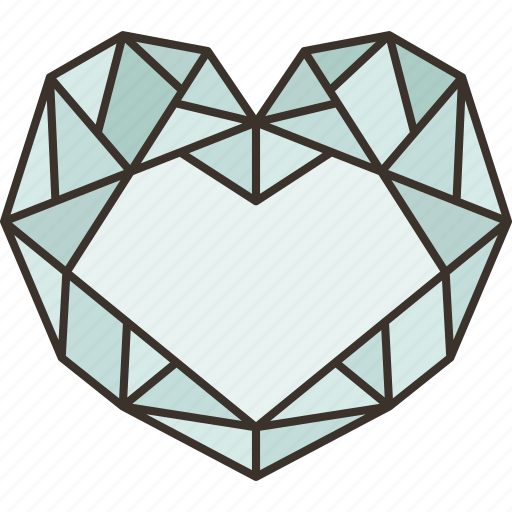 Diamond, heart, value, precious, strength icon - Download on Iconfinder