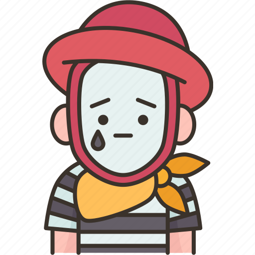 Mime, sad, expression, emotion, actor icon - Download on Iconfinder