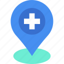 pin, location, map, marker, place, hospital, clinic, medical, healthcare