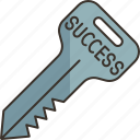 key, success, challenge, performance, unlock